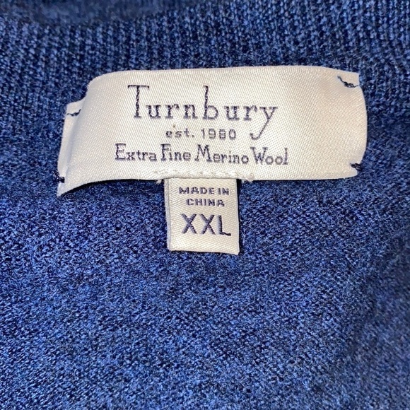 TURNBURY V-Neck Merino Wool Sweater Vest - Picture 4 of 4